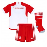 Koszulka piłkarska Bayern Munich Strój Domowy dla dzieci 2023-24 tanio Krótki Rękaw (+ Krótkie spodenki)